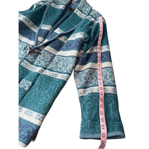 Vintage Eddie Bauer Wool Blend Aztec Southwest Barn Coat Size M - Picture 9 of 11